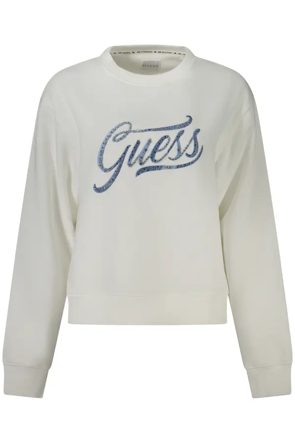 GUESS JEANS Guess bijela majica s kapuljačom