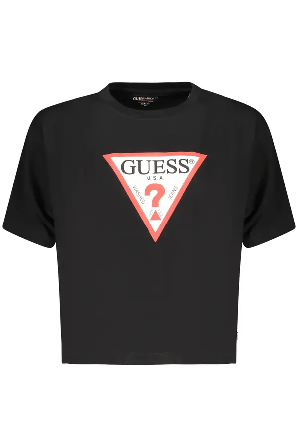 GUESS JEANS Guess crna majica kratkih rukava