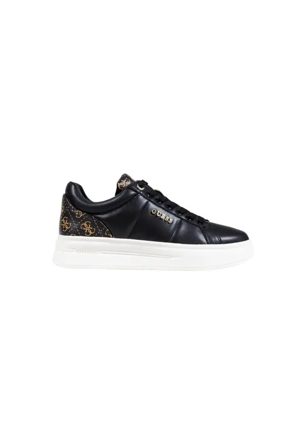 Guess Guess crne tenisice s leopard printom