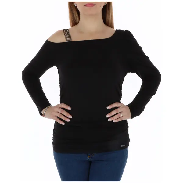 Guess Guess crni top s otvorenim ramenima