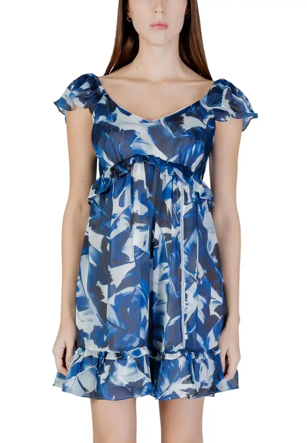 Guess Guess cvjetna mini haljina s uzorkom