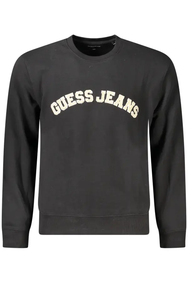 GUESS JEANS GUESS JEANS crna majica s kapuljačom