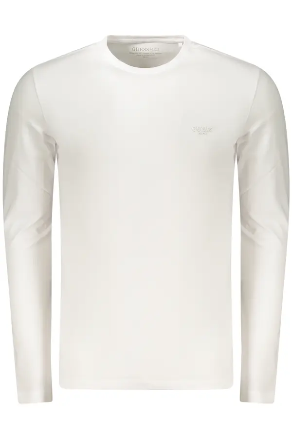 GUESS JEANS GUESS JEANS MEN'S LONG-SLEEVED T-SHIRT WHITE