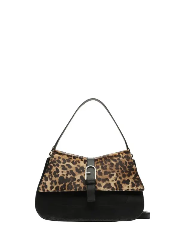Furla Handbag - FURLA FLOW M TOP HANDLE black