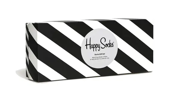 Happy Socks Happy Socks par od 4 crno-bijele čarape