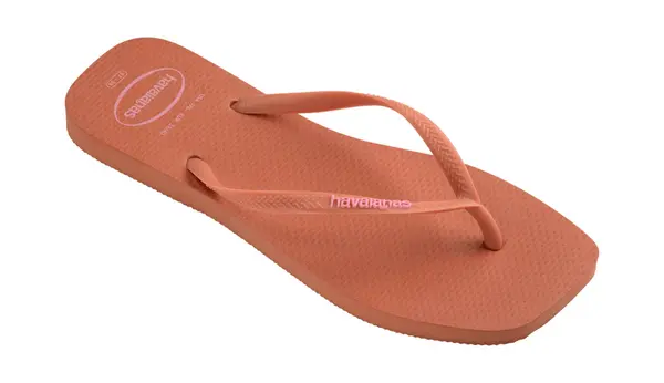 Havaianas Havaianas Slim Square Logo Pop Up ružičaste japanke