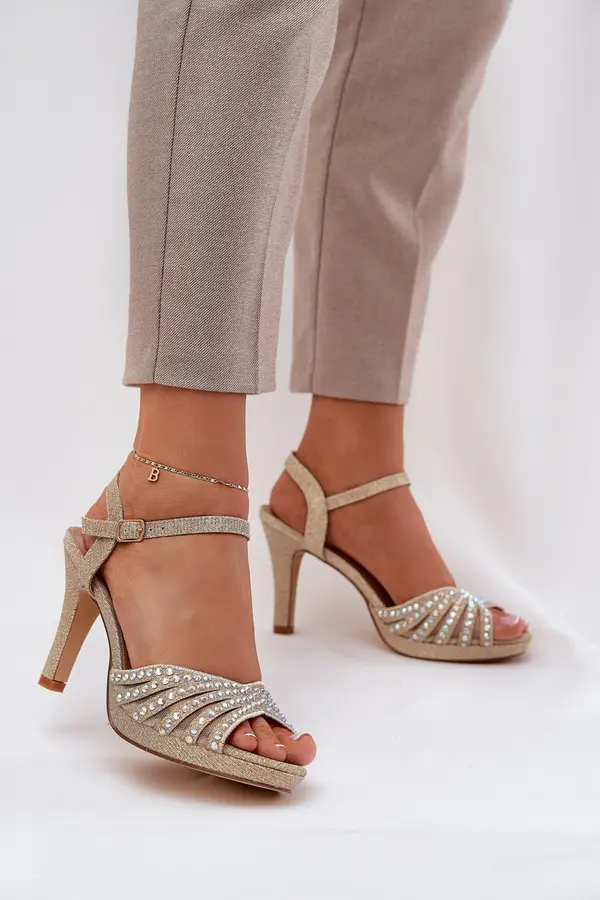 D&A High Heeled Sandals With Decoration And Glitter D&A