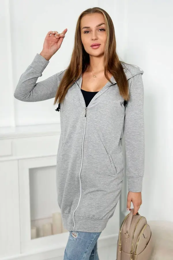Kesi Hoodie with gray melange