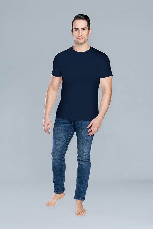 Italian Fashion Ikar T-shirt with short sleeves - dark blue