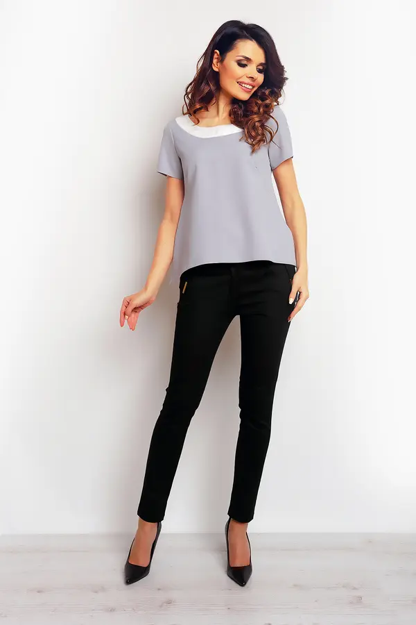 Infinite You Infinite You Woman's Blouse M083 Grey