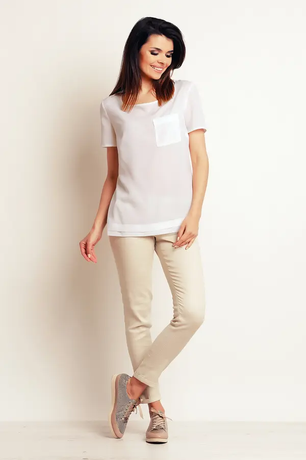 Infinite You Infinite You Woman's Blouse M100 Ecru