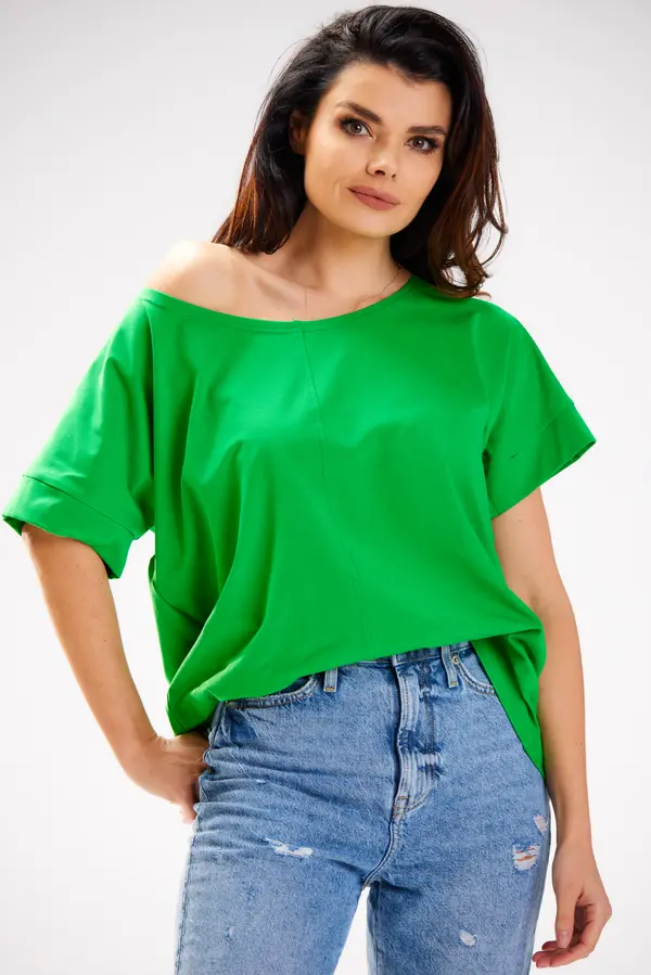 Infinite You Infinite You Woman's Blouse M254 Green