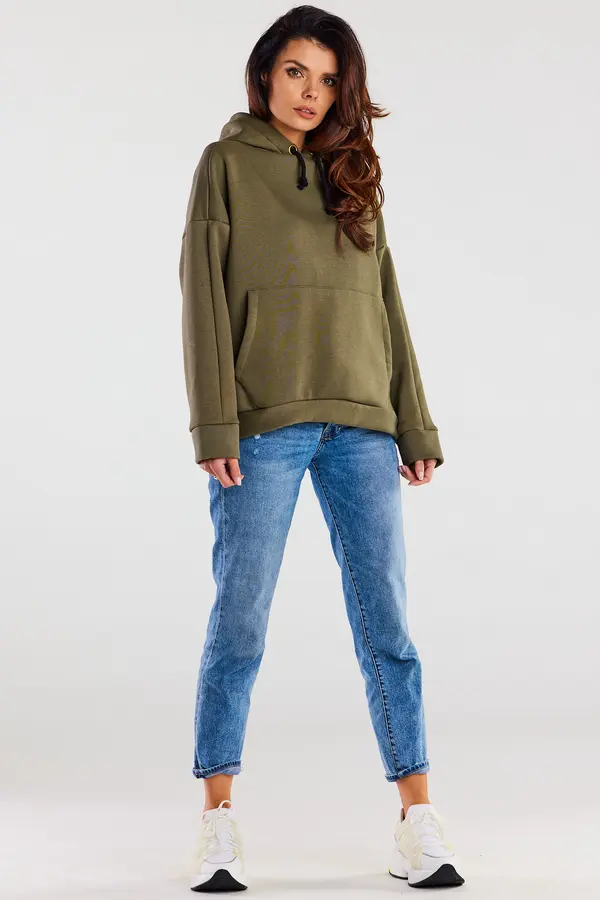 Infinite You Infinite You Woman's Hoodie M223 Khaki