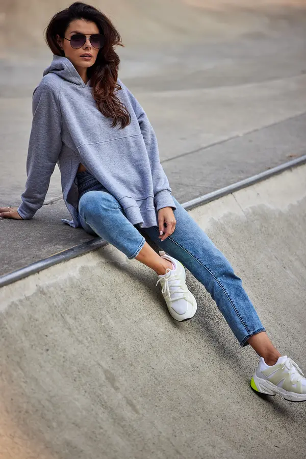 Infinite You Infinite You Woman's Hoodie M280 Grey