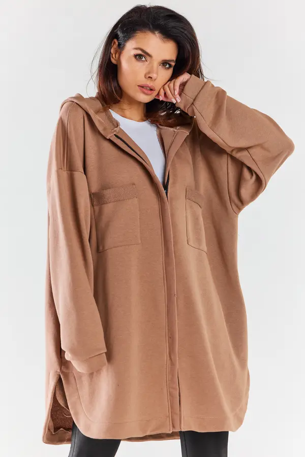 Infinite You Infinite You Woman's Hoodie M281 Beige
