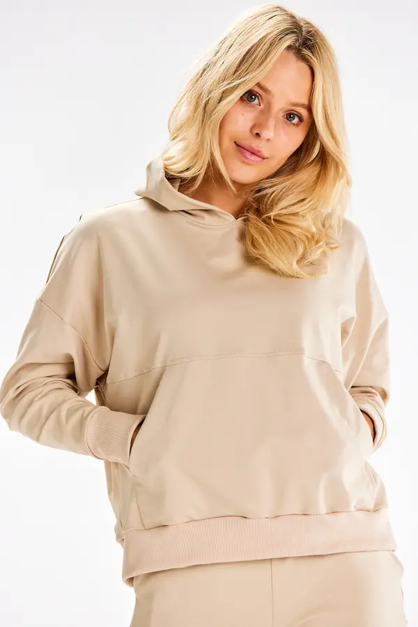 Infinite You Infinite You Woman's Hoodie M318 Beige