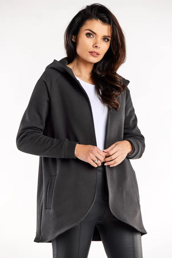 Infinite You Infinite You Woman's Hoodie M327 Graphite