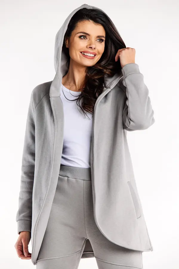 Infinite You Infinite You Woman's Hoodie M327 Grey