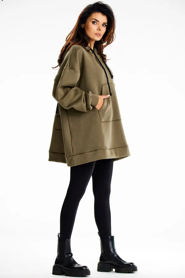 Infinite You Infinite You Woman's Hoodie M332 Khaki