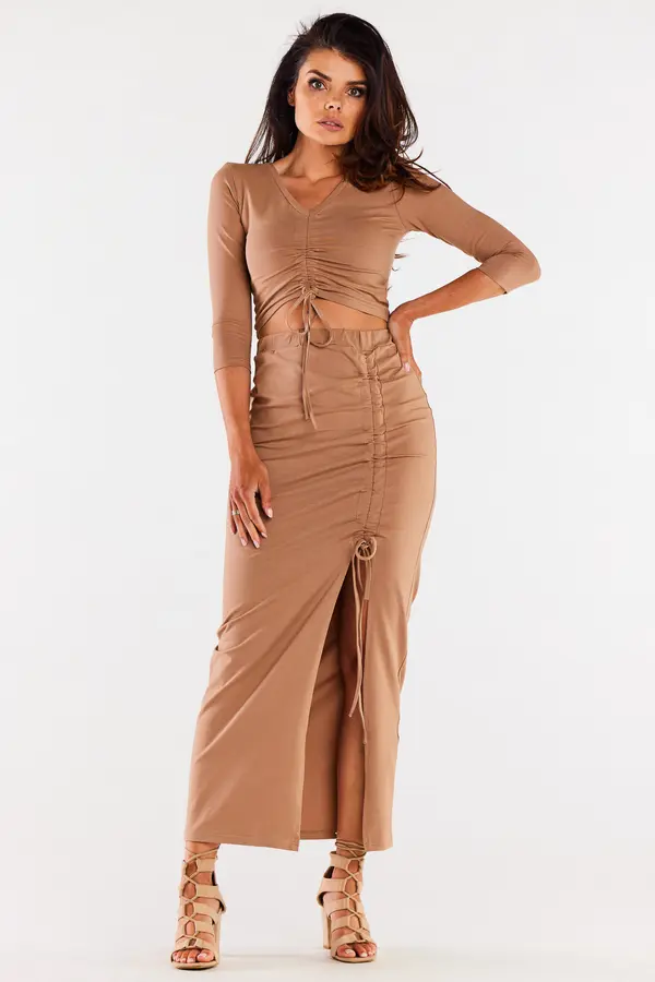 Infinite You Infinite You Woman's Skirt M305 Beige