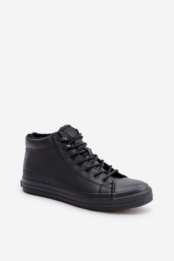 Big Star Insulated men's sneakers made of eco leather Big Star black