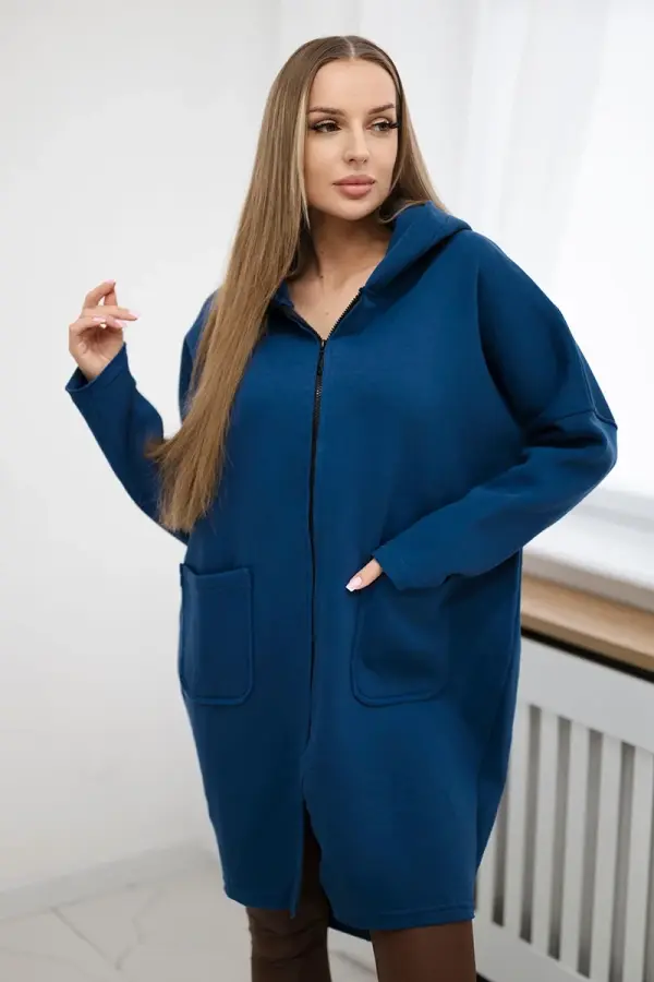 Kesi Insulated sweatshirt with longer back jeans