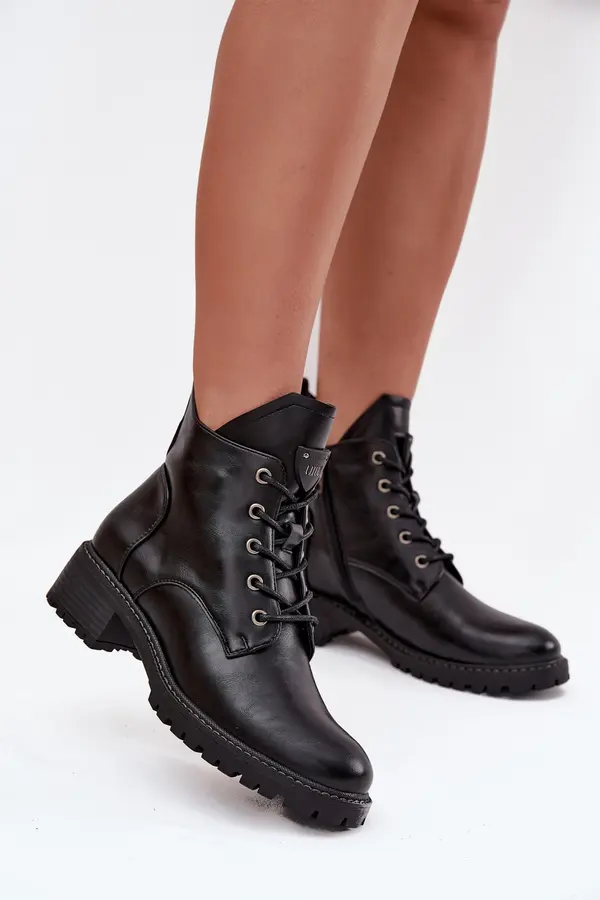 VINCEZA Insulated Women's Block Heel Boots Vinceza