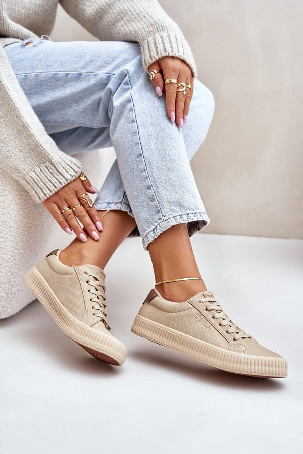 Big Star Insulated women's sneakers Big Star beige