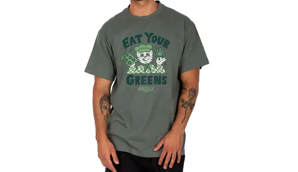 IrieDaily IrieDaily Eat Greens majica zelena