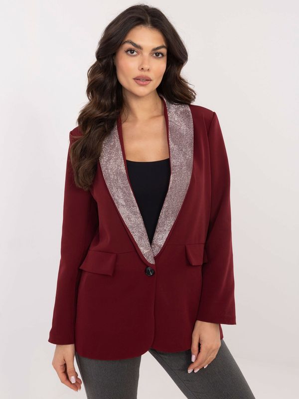 Italy Moda Jacket-DHJ-MA-19926.85P-burgundy