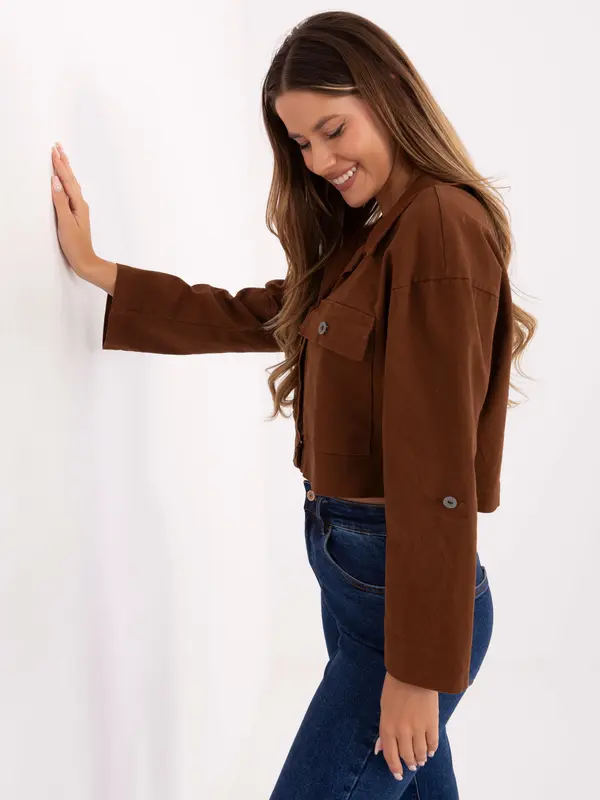 RUE PARIS Jacket-IT-KR-FL7029.72-light brown