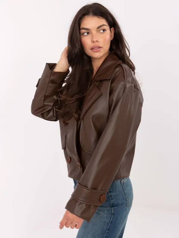RUE PARIS Jacket-IT-KR-FL9558.60-brown