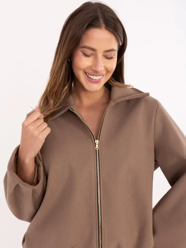 RUE PARIS Jacket-IT-KR-FL9725.08P-dark beige