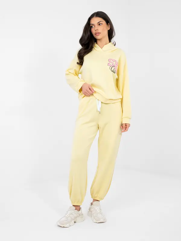 RUE PARIS Jarko žute jogger hlače