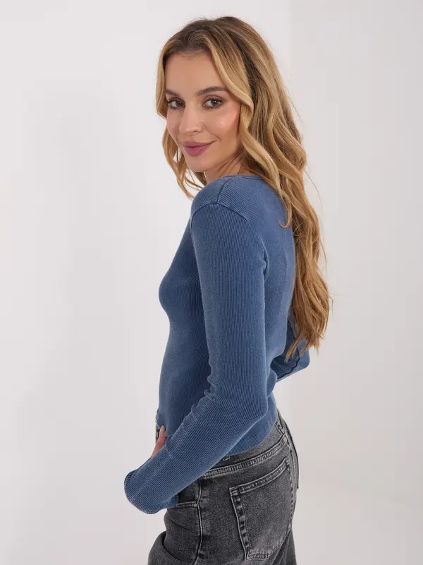 Factory Price Jednobojna tamnoplava bluza