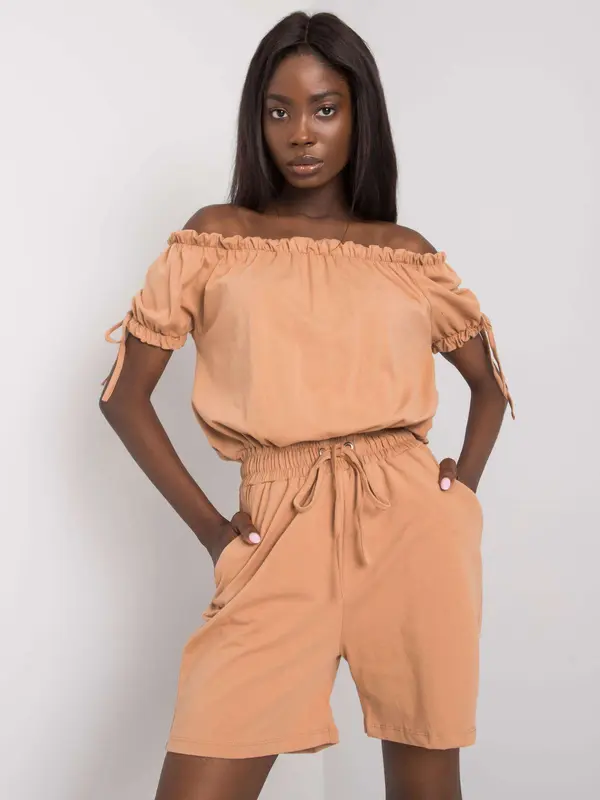 Och Bella Jumpsuit-TW-KO-OB024.71P-camel