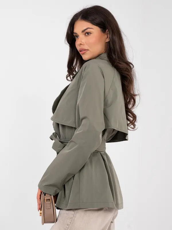 RUE PARIS Kaki parka s remenom