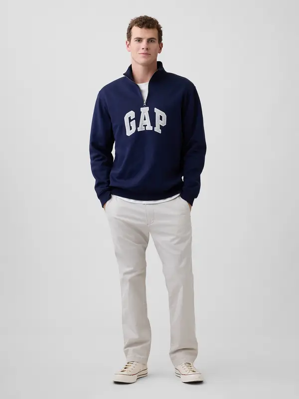 GAP Kaki ravne hlače GapFlex