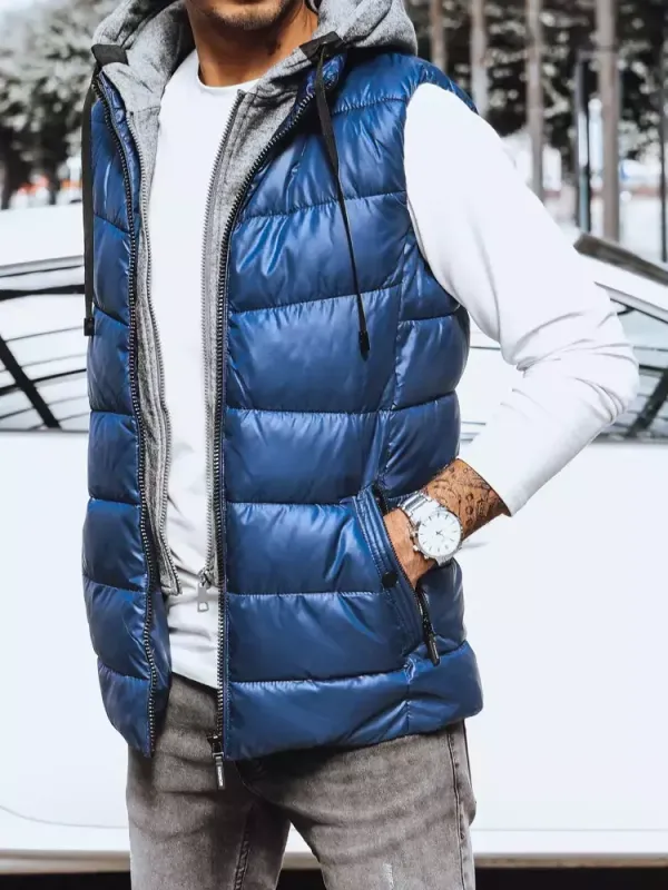 DStreet Kamizelka męska ciemnoniebieska Dstreet