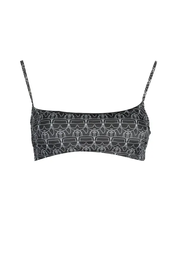 KARL LAGERFELD BEACHWEAR KARL LAGERFELD crni top za plažu