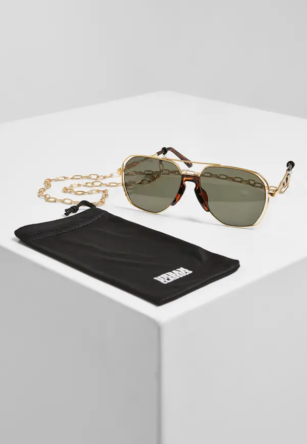 Urban Classics Karphatos sunglasses with chain