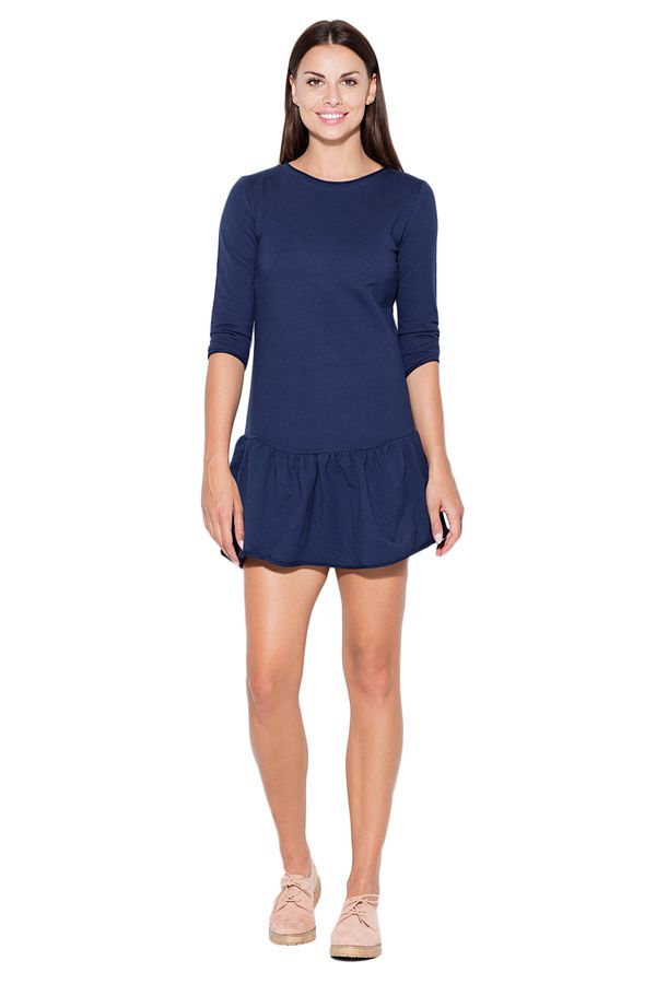 Katrus Katrus Ženska haljina K222 Mornarsko plava