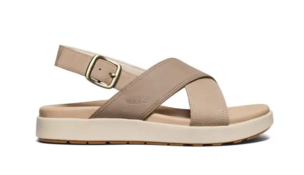 Keen Keen Elle Luxe sandale s križnim remenom, smeđe boje