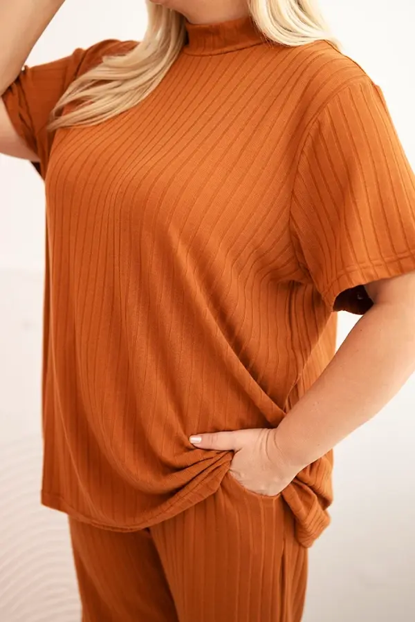 Kesi Kesi 3-piece women's Plus Size set camel
