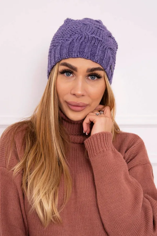 Kesi Kesi Cap with fleece Karolina K243 purple