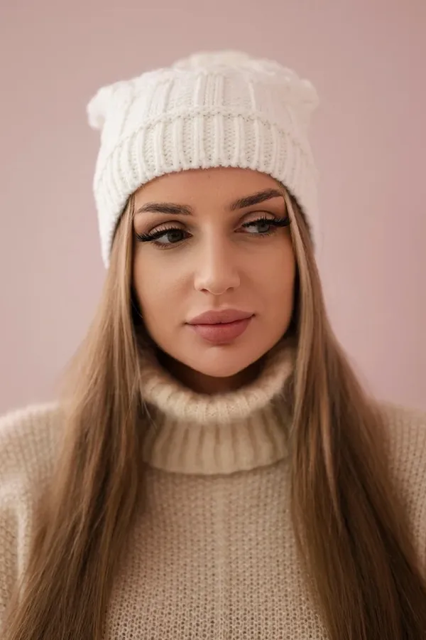 Kesi Kesi Cap with fleece Marta K231 white