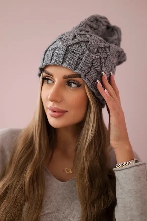 Kesi Kesi Cap with fleece Sonia K201 dark gray