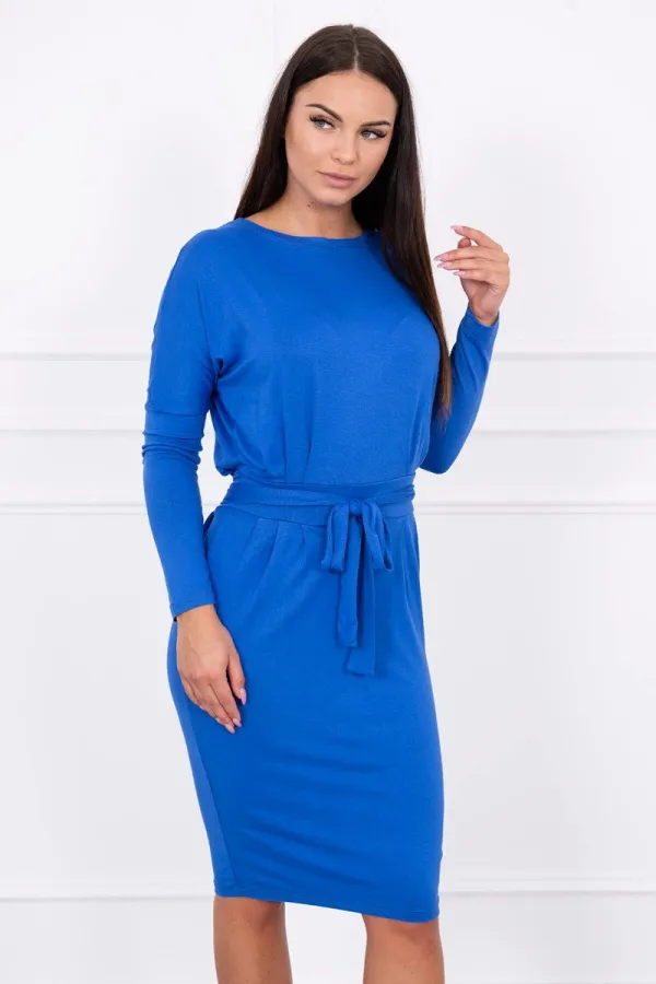 Kesi Kesi Dress tied at the waist mauve-blue