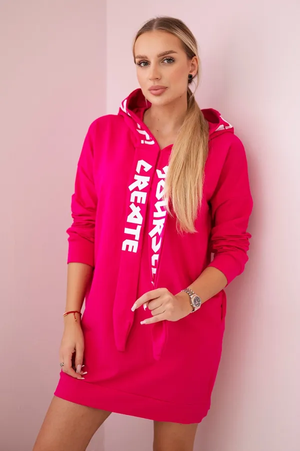 Kesi Kesi Dress with hood Oversize fuchsia