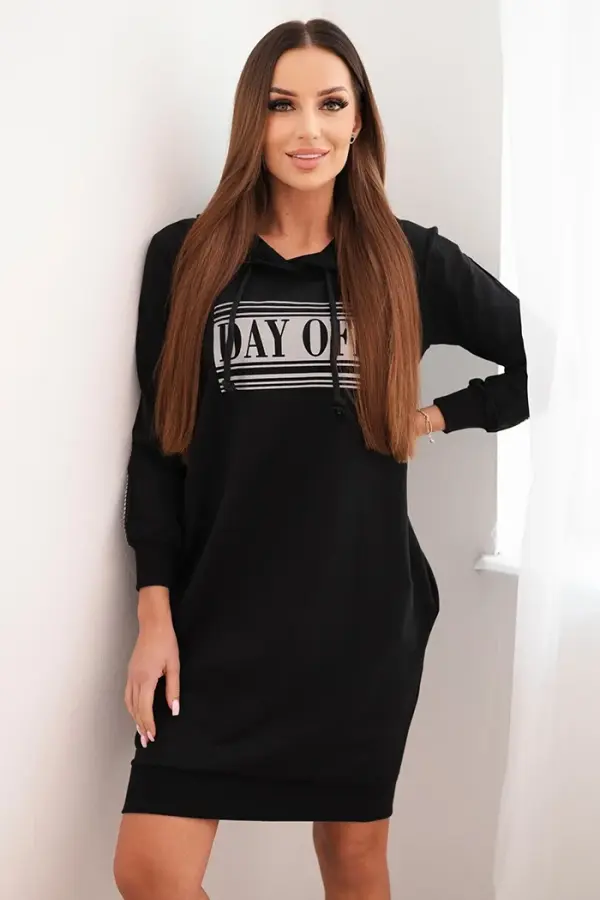 Kesi Kesi Dress with reflective print black